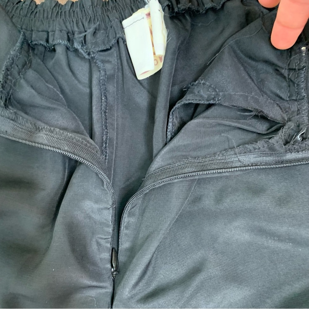 Vintage Wallis Black Slouchy Silky Joggers G320 - Picture 6 of 10